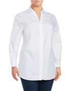 Foxcroft Plus Vera Long Sleeves Cotton Tunic