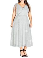 City Chic Plus Dotted Alika Dress