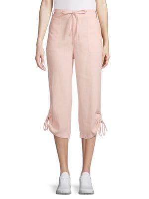 Kensie Jeans Linen Blend Capri Pants