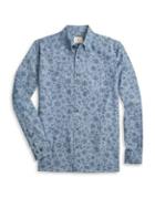 Brooks Brothers Red Fleece Paisley Chambray Cotton Button-down Shirt