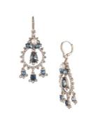 Marchesa Faux Pearl, Swarovski Crystal And Cubic Zirconia Shaky Drop Earrings