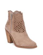Jessica Simpson Cachelle Scalloped Suede Ankle Boots
