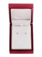 Lord & Taylor Diamond And 14k White Gold Stud Earrings,0.25 Tcw