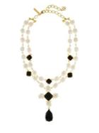 Oscar De La Renta Baroque Faux Pearl And Swarovski Crystal Necklace
