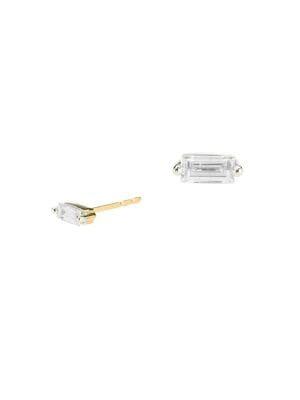 Adina Reyter 14k Yellow Gold & Diamond Stud Earrings