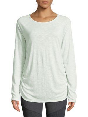 Askya Long Sleeve Side Ruched Top