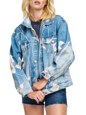 Hudson Jeans Bloom Floral Denim Jacket