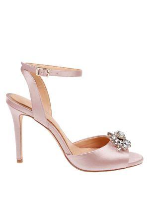 Jewel Badgley Mischka Hayden Satin Pumps
