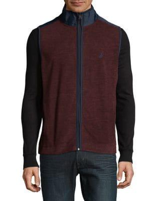 Nautica Classic-fit Marled Fleece Vest