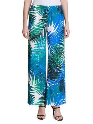 Calvin Klein Tropical-print Wide-leg Pants
