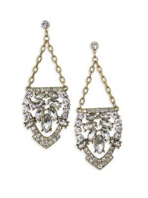 Belle By Badgley Mischka Occasion Chain And Rhinestone Drop Earrings