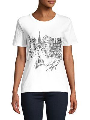 Karl Lagerfeld Paris Sketch Paris Tee