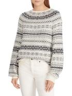 Lauren Ralph Lauren Fair Isle Puffed-sleeve Sweater