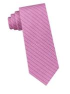 Michael Kors Subtle Logo Striped Silk Tie
