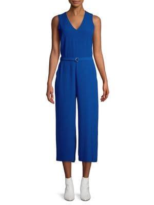 Michael Michael Kors Sleeveless Belted Jumpsuit