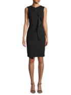 Calvin Klein Sleeveless Ruffle Sheath Dress