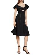 Bcbgmaxazria Fit-and-flare Eyelet Dres