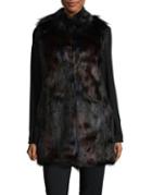 Donna Salyers Mosaic Faux Fur Vest