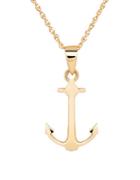 Lord & Taylor 14k Gold Anchor Pendant Necklace