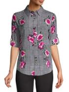 Ivanka Trump Patterned Floral Blouse