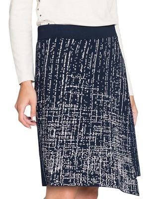 Nic+zoe Printed Asymmetrical Skirt