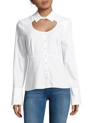 Bcbgmaxazria Cotton Casual Button-down Shirt