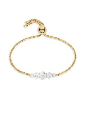 Etienne Aigner Cz Treasures Update Goldtone Slide Bracelet