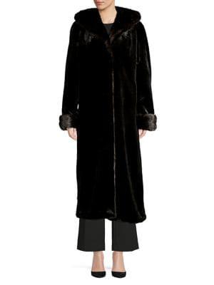 Gallery Relaxed-fit Faux Fur Hooded Coat