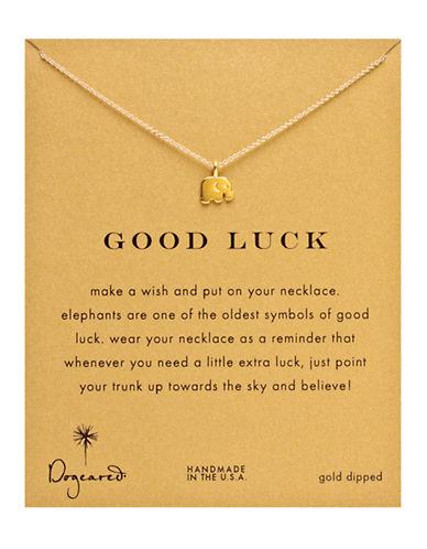 Dogeared Gold Elephant Charm Necklace