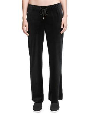 Donna Karan Active Drawstring Straight Pants