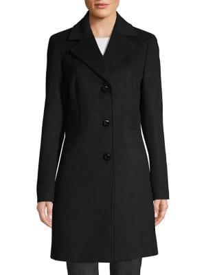 Calvin Klein 3-button Wool-blend Coat