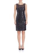 Calvin Klein Sequined Sheath Dress