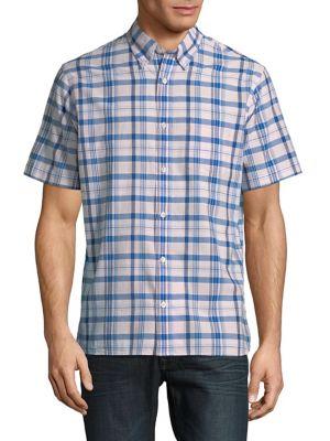 Brooks Brothers Red Fleece Cotton Madras Button-down Shirt
