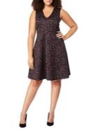 Rebel Wilson X Angels Plus Abstract-print Fit-&-flare Dress