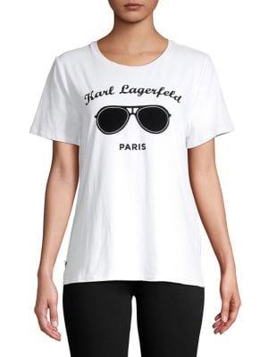 Karl Lagerfeld Paris Graphic Crewneck Tee