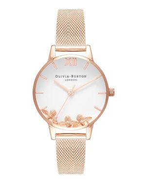 Olivia Burton Busy Bees Stainless Steel Analog Bracelet Watch