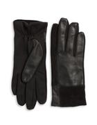 Lord & Taylor Mixed Media Tech Gloves