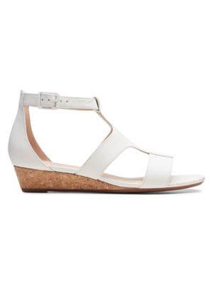 Clarks Abigail Lily Leather Ankle-strap Sandals