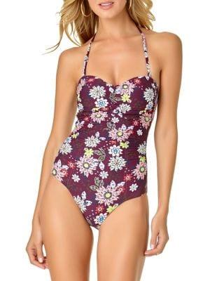 Anne Cole Full Bloom 1-piece Floral Swimsuit