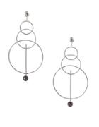 Bcbgeneration Pearl Group Faux Pearl Triple Circle Drop Earrings