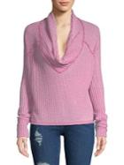 Free People Ribbed Shawl Collar Sweater