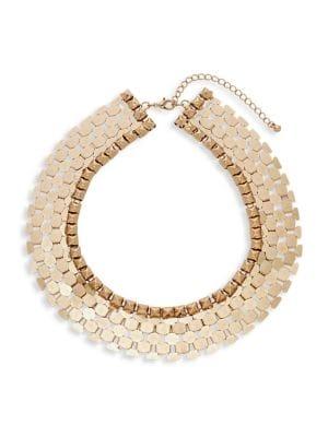Design Lab Goldtone Ladder Collar Necklace