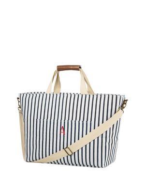 Cathy's Concepts Personalized Striped Large Cooler Tote