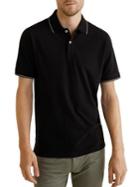 Mango Contrast-edge Pique Polo Shirt