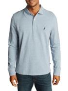 Nautica Classic-fit Long-sleeve Pique Polo