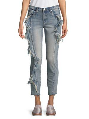 Blanknyc Frayed Cropped Jeans