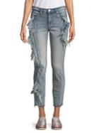 Blanknyc Frayed Cropped Jeans