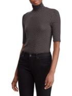 Lauren Ralph Lauren Polka-dot Turtleneck Sweater