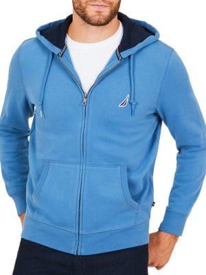 Nautica Fleece Zip-front Hoodie