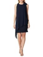 Tahari Arthur S. Levine Chiffon Overlay Sheath Dress